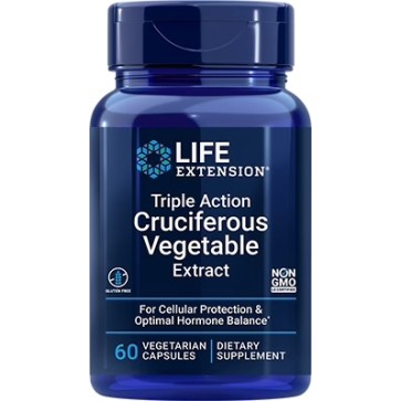 Triple Action Cruciferous Vegetable Extract, 60 Vcaps Life Extension