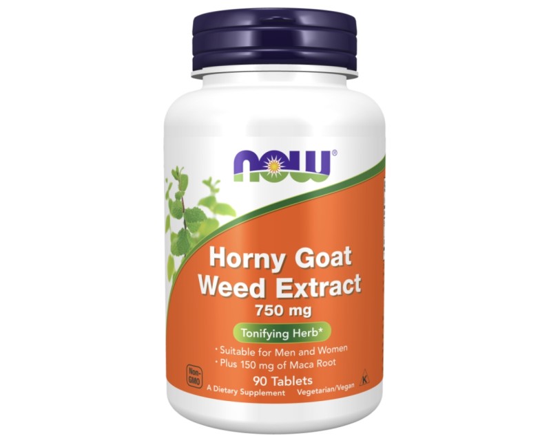 Horny Goat Weed Extract 750 Mg 90 Tablets Now Pl Suplementos 4518